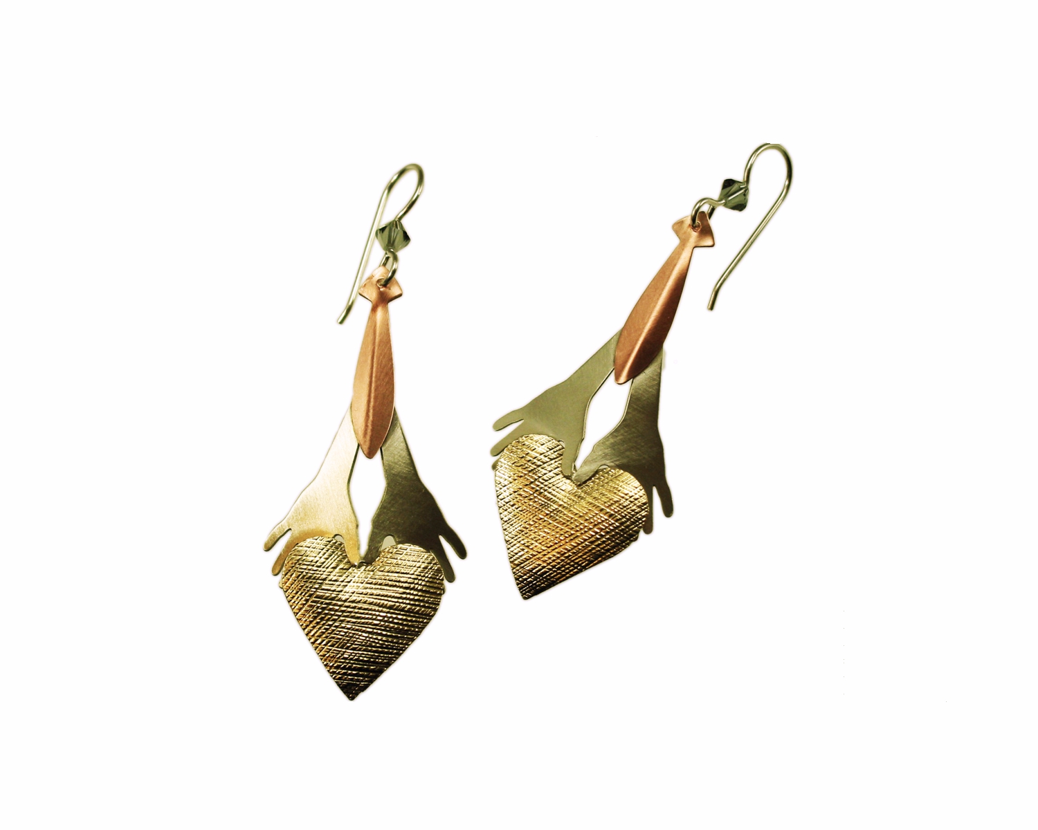 Heart-in-hand Earrings